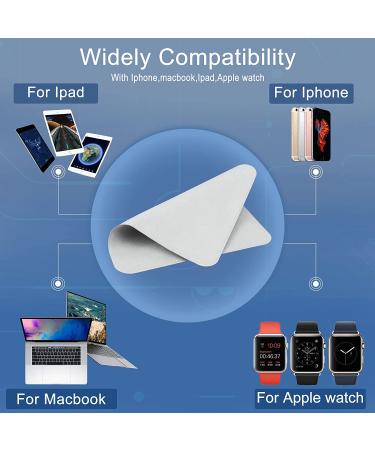 2Pcs Soft Polishing Cloth for Apple 2021 | Nonabrasive Material for iPhone, iPad, iWatch, MacBook | Screen Polish and Cleaning Cloth - Buy Online on GoSupps.com