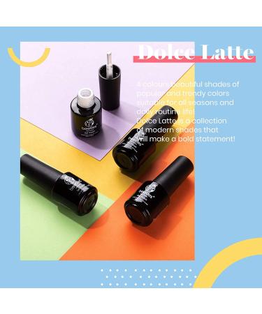 Beetles Dark Burgundy Plum Gel Nail Polish Set - 4 Colors Glitter Metallic Beige White Kit for Gel Manicure at Home - Buy Online on GoSupps.com