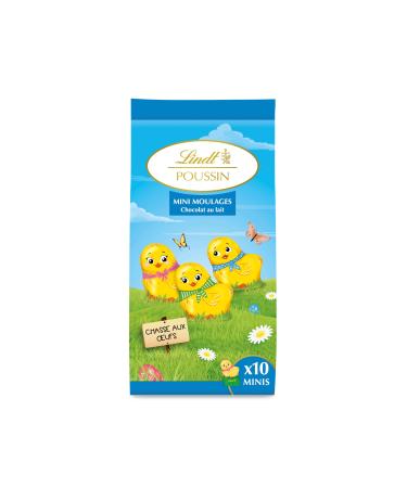 Lindt - Bag of Mini-Moulages POUSSIN - Milk Chocolate - Ideal for Easter, 120g