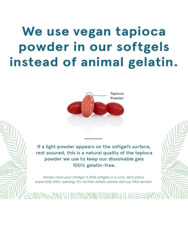 DEVA Vegan Omega-3 DHA Supplement Once-Per-Day Softgel 200 MG Carrageenan Free Gelatin Free Non-Fish Algae Oil Omega-3 Fatty Acids - 90 Softgels (Pack of 2) - Buy Online on GoSupps.com