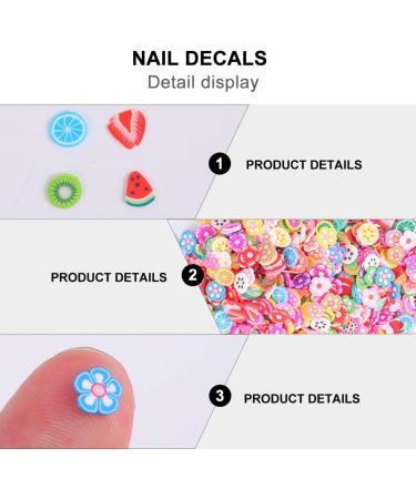 FRCOLOR 3D Fruit Flower Slice Charms Nail Art Decorations - 5000pcs Slime Making Supplies Kit for DIY Crafts - Buy Online on GoSupps.com