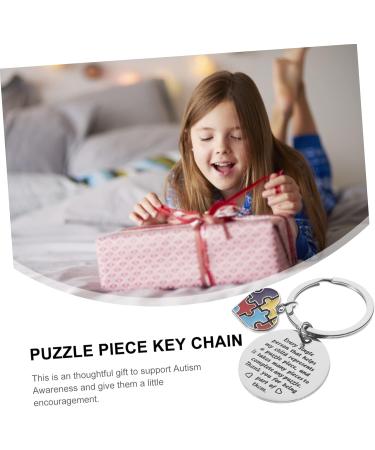 Besportble Key Pendant Set - Unique Puzzle Pair Keychain for Teachers & Therapists | Perfect Stainless Steel Birthday Gift - Buy Online on GoSupps.com