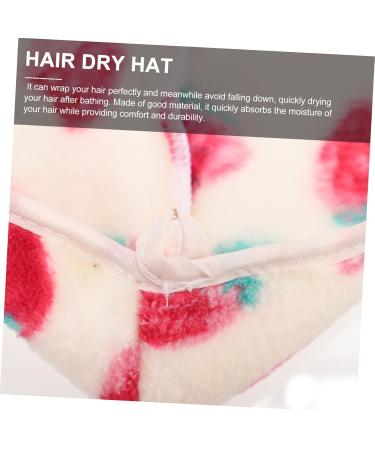 FRCOLOR Strawberry Dry Hair Cap - Fast Drying Microfiber Shower Towel for Women - Cute Absorbent Coral Fleece Head Wrap - Buy Online on GoSupps.com