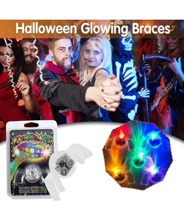 LED Flashing Mouth Teeth Guard Light Up Teeth Glow in The Dark LED Party Light Up Toys Flashing Flash Brace Mouth Guard Piece Glow Party Supplies (01) - Buy Online on GoSupps.com