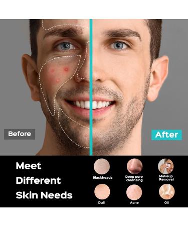 COSLUS Silicone Face Scrubber IPX7 Waterproof Electric Face Cleanser Sonic Facial Cleansing Brush 5 Modes Rechargeable Face Wash Brush Exfoliator for Women & Men Grey - Buy Online on GoSupps.com