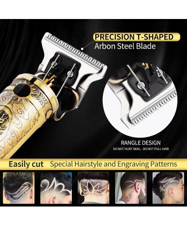 FENGCHUNS Cordless Hair Trimmer - Professional T-Blade Clippers for Men, Zero Gapped Edgers with LCD Display - Buy Online on GoSupps.com