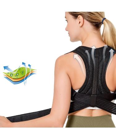 Posture Corrector Back Support Brace For Men Women Back Pain Relief Back Support Belt Breathable Adjustable Belt For Lifting Scoliosis Herniated Disc Sciatica Corrector (Size : M) - Buy Online on GoSupps.com
