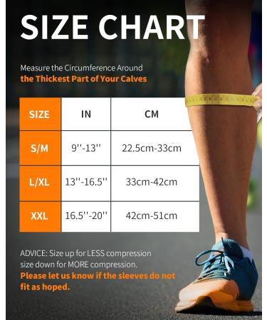 CAMBIVO 3 Pairs Calf Compression Sleeve for Men and Women Leg Compression Sleeve for Running Shin Splint Calf Cramps Varicose Veins Swelling-(Black L/XL) Black L/XL (6 Count) - Buy Online on GoSupps.com