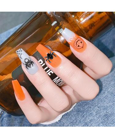 WOKOTO 50pcs 3D Black Metal Nail Charms - Halloween Acrylic Nails Jewelry Spider Snake & Skull Designs for Women & Girls - Nail Art Accessories Kit - Buy Online on GoSupps.com