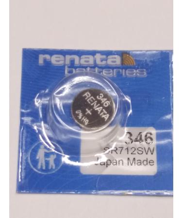 Renata Single Watch Battery Swiss Made Renata 346 or SR 712 SW 1.55V (1 Battery 346 or SR 712 SW)
