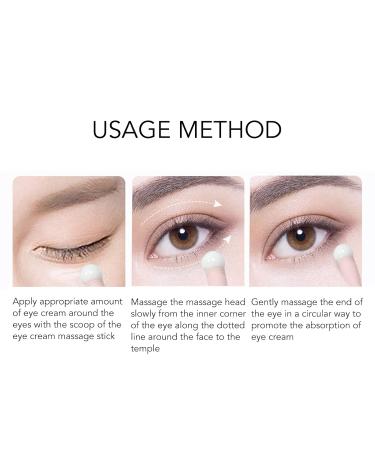 Eye Cream Spatula - Ceramic Bead Silicone Eye Massage Wand for Skincare | Facial Cream Applicator & Scoop Tool for Home & Salon - Buy Online on GoSupps.com