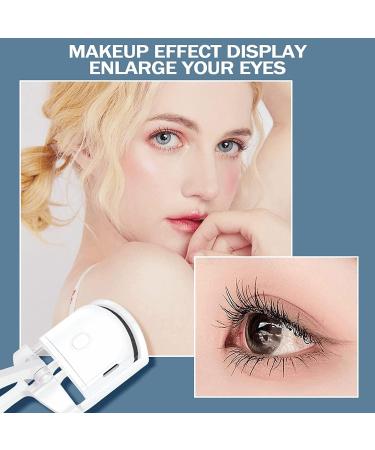 Rechargeable Heated Eyelash Curler - Quick Pre-Heat, Long-Lasting Curl, White - Buy Online on GoSupps.com