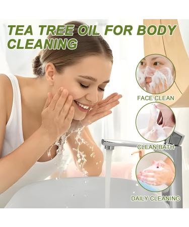 Antibacterial Tea Tree Soap Antifungal Natural Tea Tree Soap Bar for Oily Skin Face Cleansing Acne Spots Blackheads Vegan Paraben & Cruelty Free - 100g - Buy Online on GoSupps.com