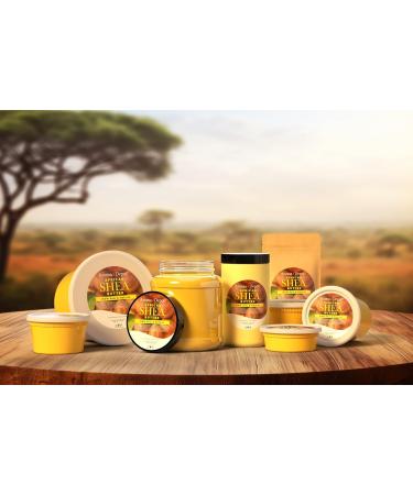 Raw African Shea Butter 12 oz - 100% Pure Natural Unrefined Gold Grade A for Dry Skin Hair & Face Moisturizing - Buy Online on GoSupps.com