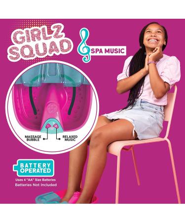 Girlz Squad Foot Spa Set for Girls Ages 7-12 - DIY Manicure & Pedicure Kit for Kids - Nail Kit Included - Perfect for Sleepovers & Slumber Parties - Promotes Self-Care & Creativity - Buy Online on GoSupps.com