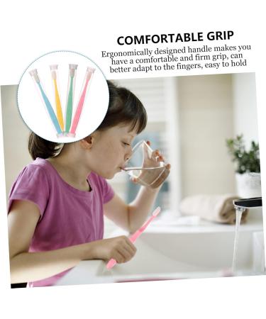 Minkissy Wangan Hair Toothbrush - Extra Soft Bristles Micro-Hand Design Sensitive Oral Care for Kids - 8 Pack in 2 Colors - Buy Online on GoSupps.com