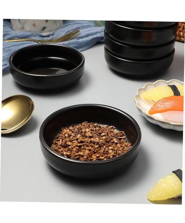 OUNONA 18 Pcs Japanese Seasoning Dish Serving Utensils I'm Wow Grilling Accessories Ceramic Dip Bowls Chafing Dishes Black Flatware Seasoning Bowl Dressing Dishes Side Dish re-usable 9X2.5CMx3pcs Blackx3pcs - Buy Online on GoSupps.com