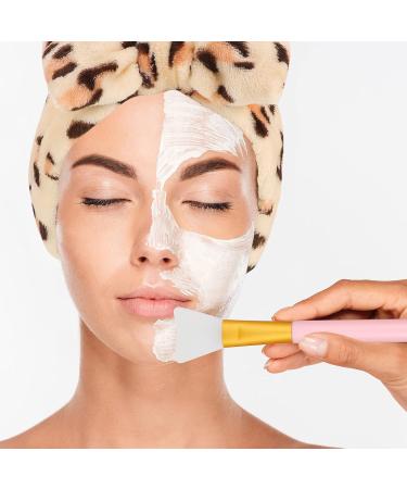 Buy Pop 4-Piece Spa Bowknot Hair Straps & Makeup Brushes - Elastic Herring Band for Shower Face Wash & Skincare Blue | International Shipping Available! - Buy Online on GoSupps.com