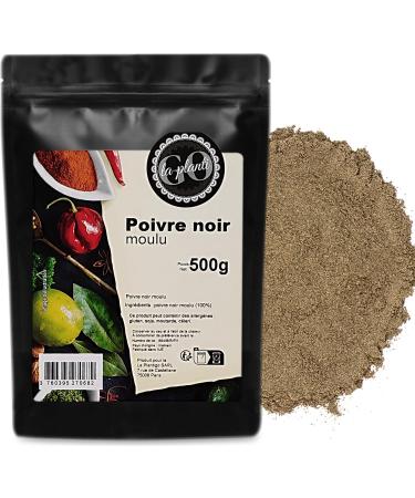 LA PLANTIGO Ground Black Pepper 500g – A Tasty Choice, 100% Natural, No Additives, Top Quality, Universal Spice, Vegan, Black
