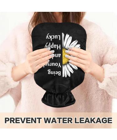Buy Naanle Hot Water Bottle with Cover - 2L Daisy Flower Design for Menstrual Cramps Pain Relief & Heat Therapy - International Shipping Available - Buy Online on GoSupps.com