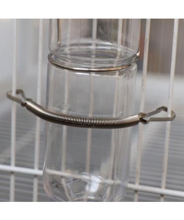 5 Pcs Water Bottle Spring Clip Spring with 2 Clips Stainless Steel 3.1 Inch Spring Fastening Water Drinking Bottle For Small Animal Hamster Guinea Pigs - Buy Online on GoSupps.com
