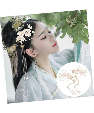 minkissy 4 Pairs Antique Hairpin Headdress Pearl Hair Clip Crystal Hair Comb Wedding Hair Clips for Brides Flower Side Hair Clip Chinese Hair Comb Chinese Hanfu Tassel Hair Clip Acrylic - Buy Online on GoSupps.com