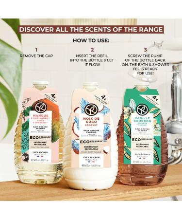  Yves Rocher Yves Rocher Monoi Refill Shampoo and Shower Gel Monoi - Buy Online on GoSupps.com