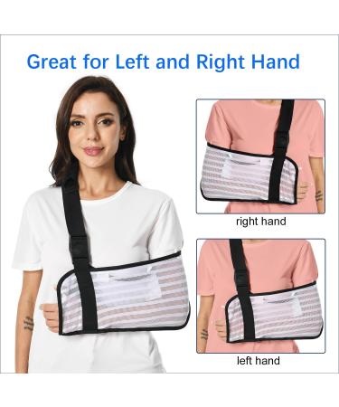 Arm Sling for Shoulder & Elbow Injury - Medical Immobilizer with Padded Strap | Breathable Support for Torn Rotator Cuff - Universal Fit for Men & Women - Buy Online on GoSupps.com