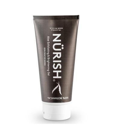 NURISH Aloe Exfoliating Gel - 100% Natural & Vegan | Gentle Exfoliation for Radiant Skin - 5.95 oz - International Shipping Available - Buy Online on GoSupps.com