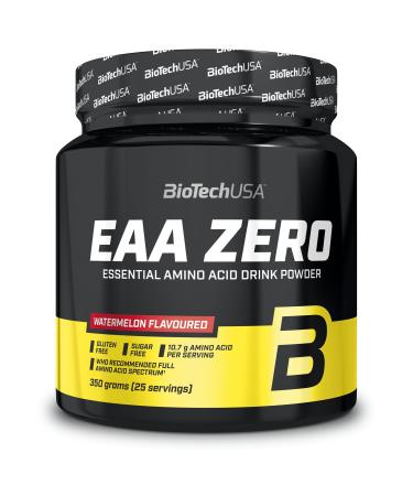 BioTechUSA EAA Zero - Essential Amino Acid Power | 7160mg EAA/serv. | WHO Recommended Ratio | Sugar-Free Gluten-Free 350 g Watermelon
