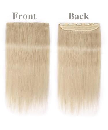 Buy Sego Hair Part Clip in Extensions - 100% Remy Human Hair Thick Platinum Blonde #60-1 18 (45cm) 90g - International Shipping Available! - Buy Online on GoSupps.com