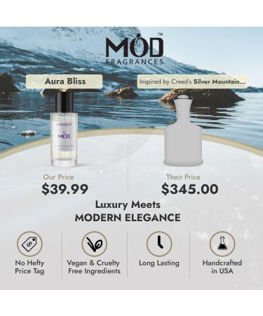 Aura Bliss Perfume For Women and Men - Inspired By Silver Mountain Designer Perfume Dupe Long Lasting Fresh Spicy Fragrance Extrait De Parfum 50ml - Buy Online on GoSupps.com