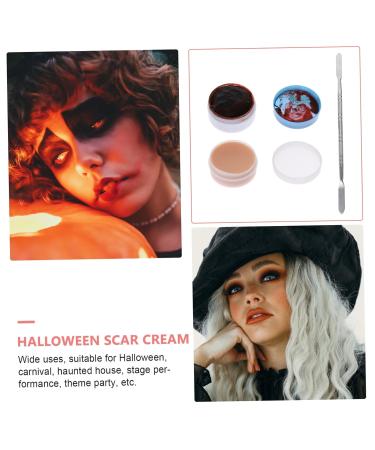 Buy Housoutil Halloween Scar Cream Makeup Set - Special Effects Spatula & Water Dipper for Realistic Modeling | International Shipping Available - Buy Online on GoSupps.com