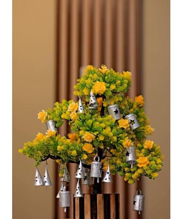 KRATI EXPORTS Vintage Cutwork Iron Bells - Bohemian Decor and Wind Chimes for Meditation and Christmas - Silver 20 - Buy Online on GoSupps.com