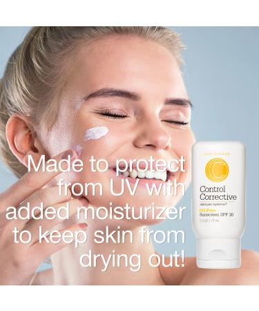 CONTROL CORRECTIVE Oil-Free Sunscreen SPF 30 - 2.5 Oz | Non-Comedogenic & Lightweight | All Skin Types | Fragrance-Free & Won't Clog Pores - Buy Online on GoSupps.com
