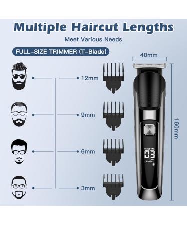 Gnohgnoh Electric Hair Cutter & Beard Trimmer Set for Men - Waterproof Precision Trimmer & Nose Hair Remover - Best Quality Grooming Tools - Buy Online on GoSupps.com