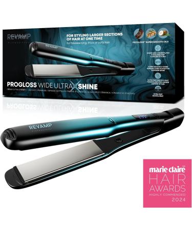 REVAMP Progloss Ultra X Shine Ceramic Hair Straighteners - Black - Buy Online on GoSupps.com