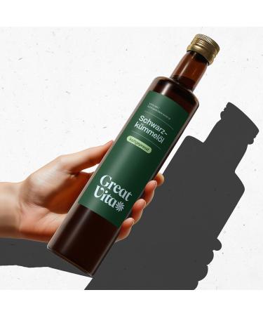  GREAT VITA GreatVita Black Seed Oil 500ml - 100% Pure Cold Pressed Filtered Versatile for Cooking & Skincare No Additives Print May Vary - Buy Online on GoSupps.com