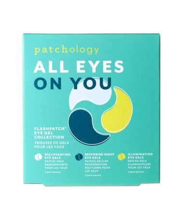 Patchology All Eyes On You Under Eye Patches For Dark Circles and Puffy Eyes Care & Treatment - Under Eye Mask with Collagen  Retinol  Green Tea - Eye Bags  Puffiness & Wrinkles Reducer (6 Pairs)