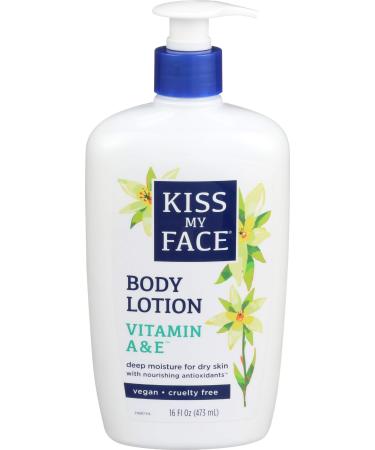 Kiss My Face Body Lotion Vitamin A & E 16 fl oz (473 ml)
