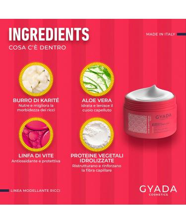  GYADA COSMETICS GYADA COSMETICS Curly Styling Pack for brittle and frizzy hair increases curl hold intense detangling and elasticizing action with hydrolyzed plant proteins 250 ml - Buy Online on GoSupps.com