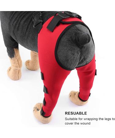 Premium Canine Recovery Knee Support Comfortable Leg Brace for Dogs in Red Medium Ideal for Post Surgery & Injury Protection (S) S Red - Buy Online on GoSupps.com