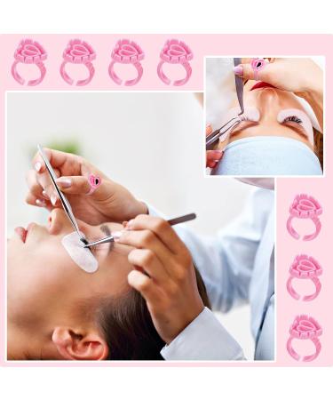 RosewineC 100 PCS Glue Rings Lash Glue Holder Glue Ring Cups Lash Glue Rings Glue Rings for Eyelash Extensions Quick Blossom Pigment Holders Disposable Finger Hand Beauty Tools for Eyelash Extension - Buy Online on GoSupps.com