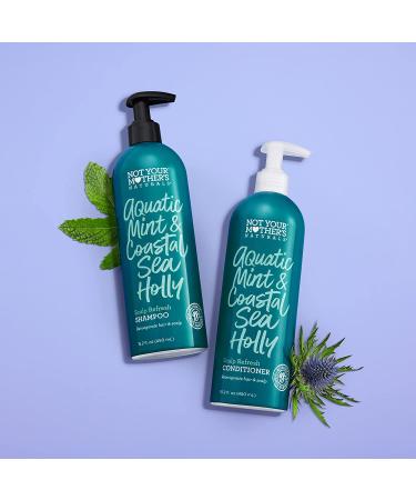 Not Your Mother's Naturals Aquatic Mint Shampoo & Conditioner Set - 16 Oz + Woody Mint 15.2 Fl Oz (Pack of 2) - Buy Online on GoSupps.com