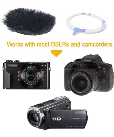 8-Pack Camera Mic Windscreen Dead Cat Furry Wind Muff Cover for Canon G7X Sony Samsung DSLR Mic - 2.4CM - Buy Online on GoSupps.com