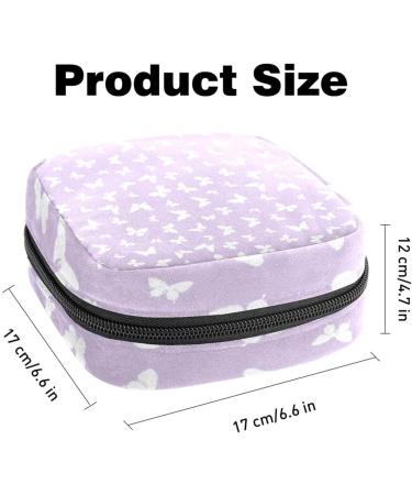 Muoooum Purple Butterfly Bandage Storage Bag | Menstruation Pad & Menstrual Cup Pocket for Women & Teens - Buy Online on GoSupps.com