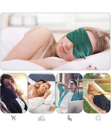 Color Solid Lightweight Bag with Hair Scrunchy Silk Eye Mask & Breathable Face Cover - Ideal for Travel & Sleep - Buy Online on GoSupps.com