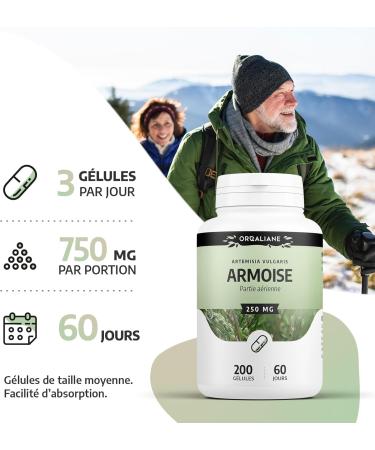 Mugwort 250 mg - 200 capsules - Orgaliane - Buy Online on GoSupps.com