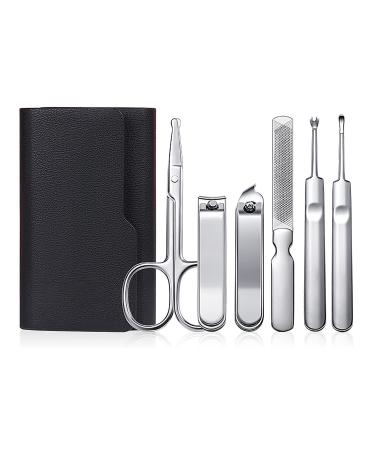 UHCPVHQQQ Portable Stainless Steel Nail Scissors Set 6 Pieces Household Sharp Beauty Manicure Tools trim