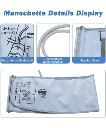 Elera Large Blood Pressure Cuff (22-60 cm) - Compatible with Most Devices Replacement for XL & XL+ Models 6 Connections - Buy Online on GoSupps.com